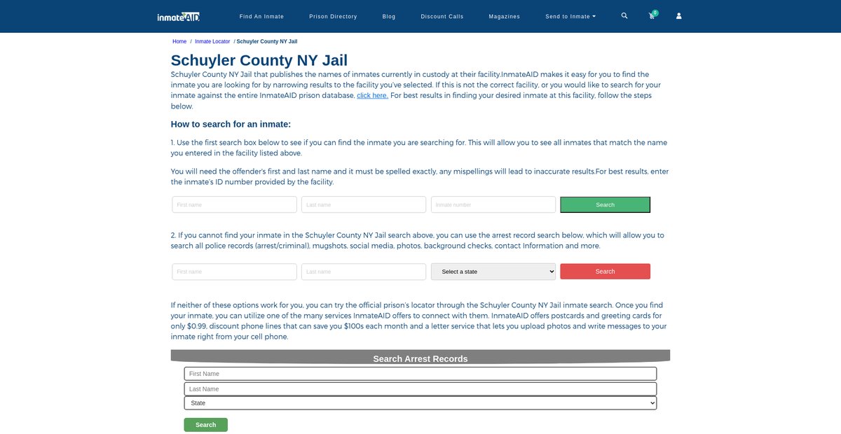 Preview of inmateaid.com