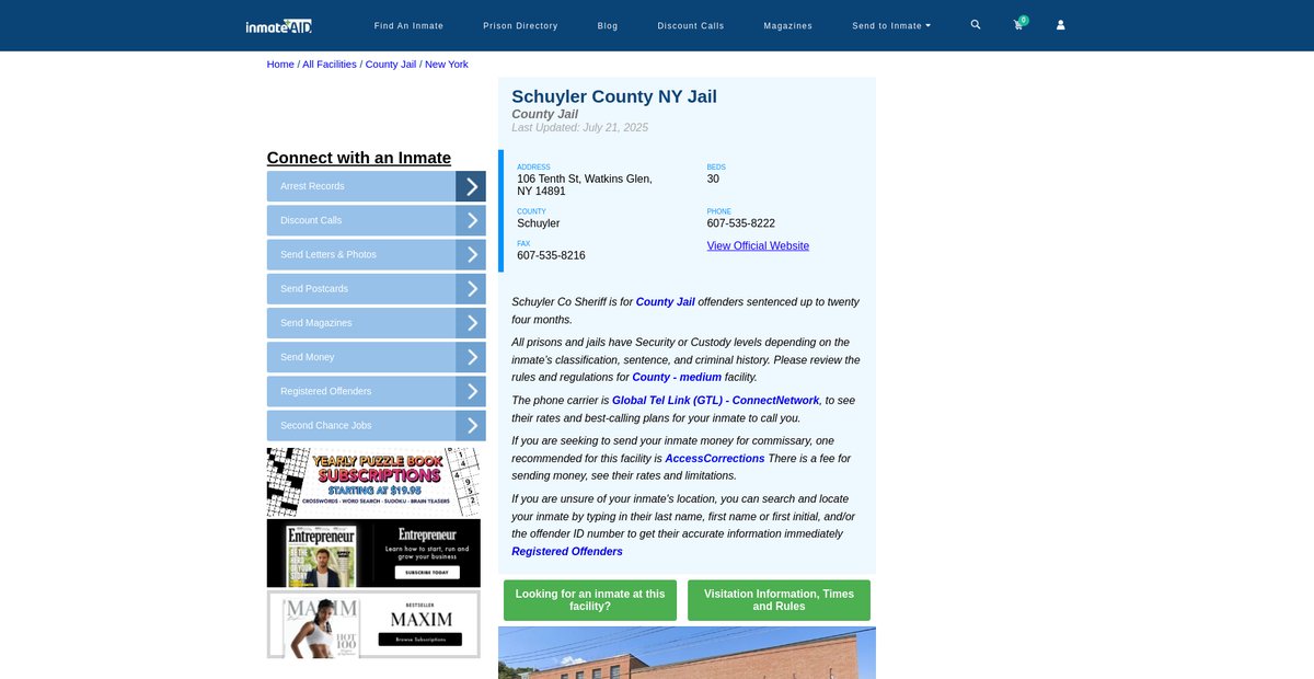 Preview of inmateaid.com