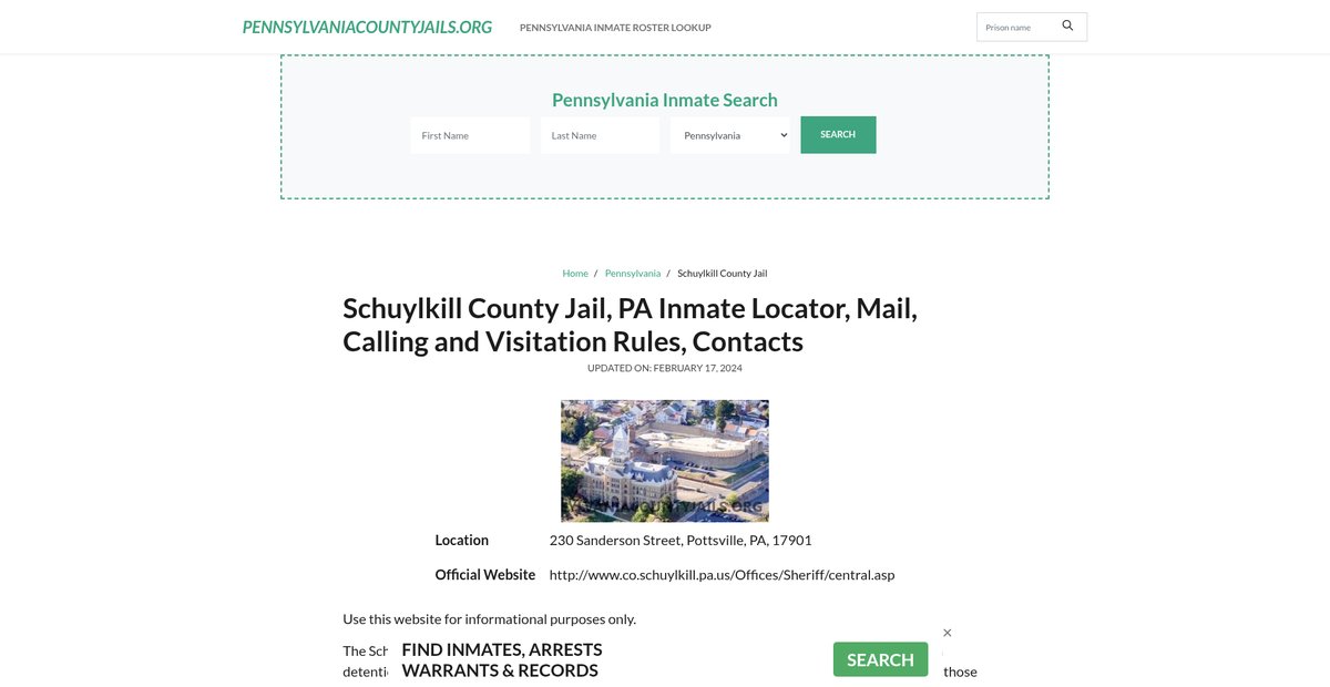 Preview of pennsylvaniacountyjails.org