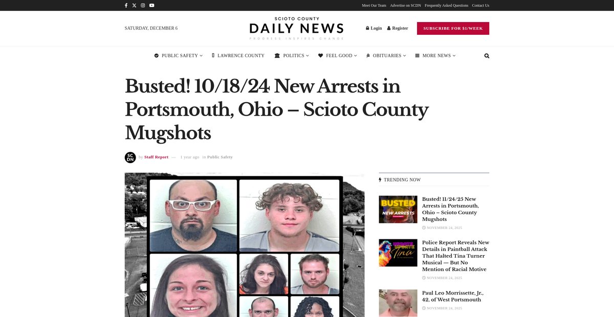 Preview of sciotocountydailynews.com