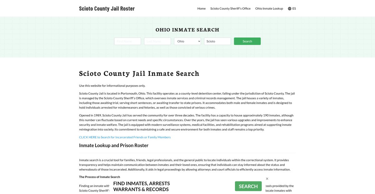 Preview of sciotocountyjail.org