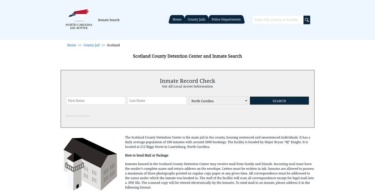 Preview of northcarolinajailroster.com