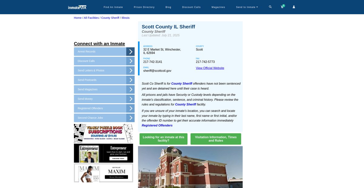 Preview of inmateaid.com