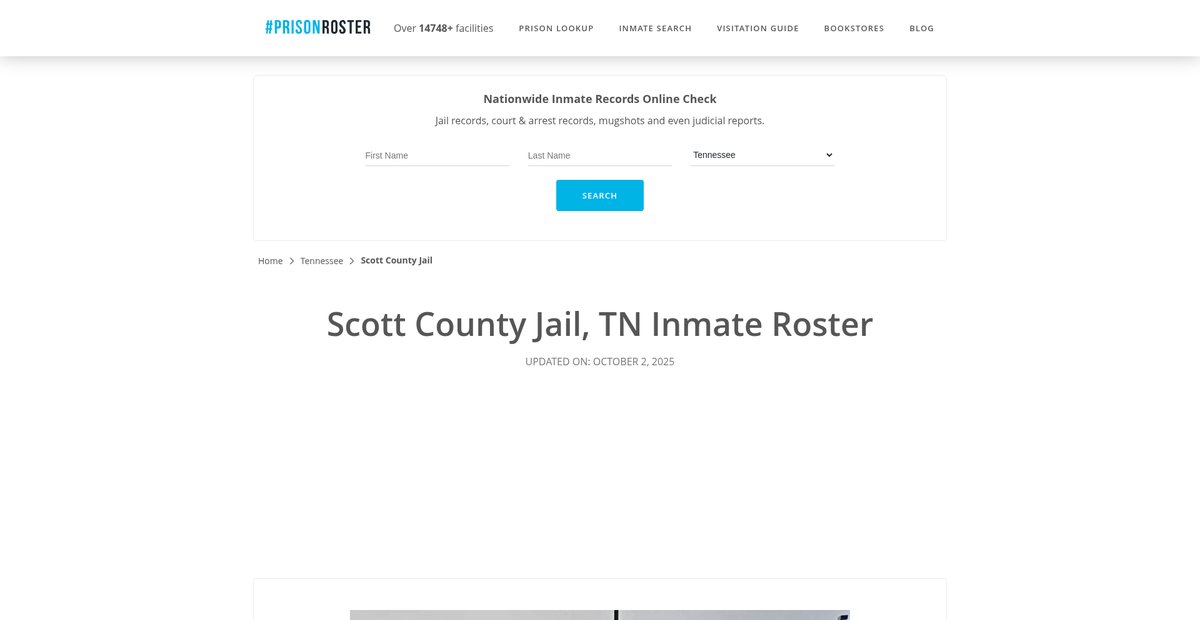 Preview of prisonroster.com