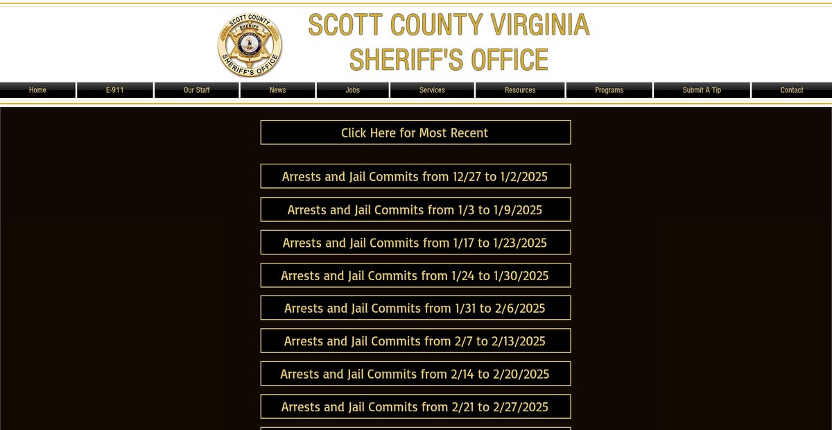 Preview of scottcountyvirginiasheriff.com