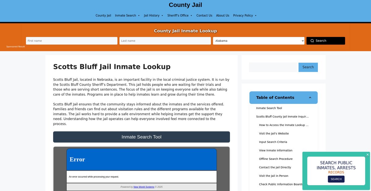 Preview of scotts-bluff.countyjail.org