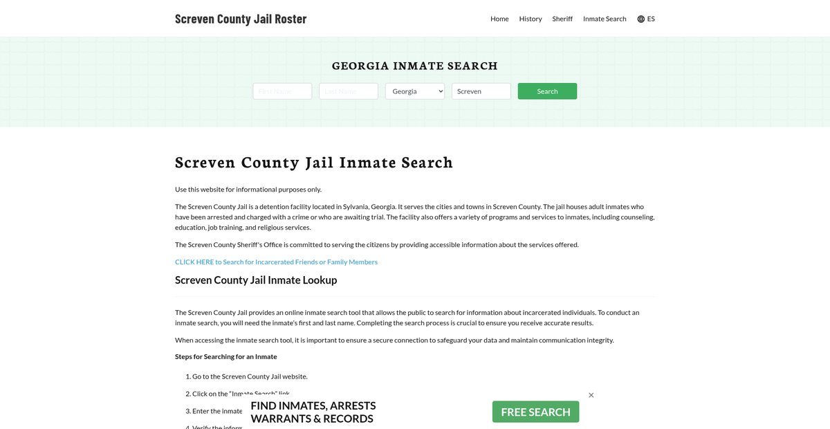 Preview of screvencountyjail.org