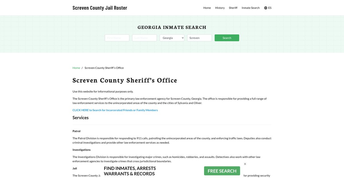 Preview of screvencountyjail.org