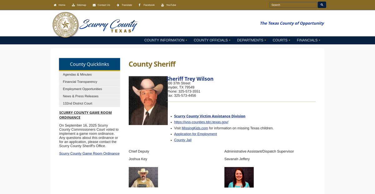 Preview of co.scurry.tx.us