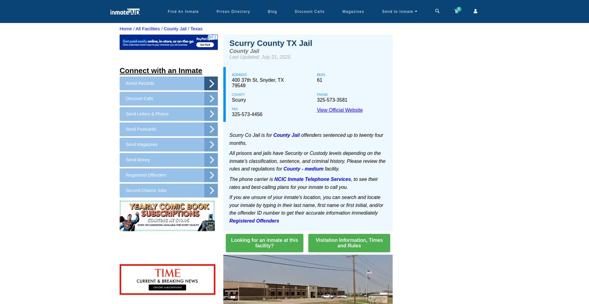 Preview of inmateaid.com