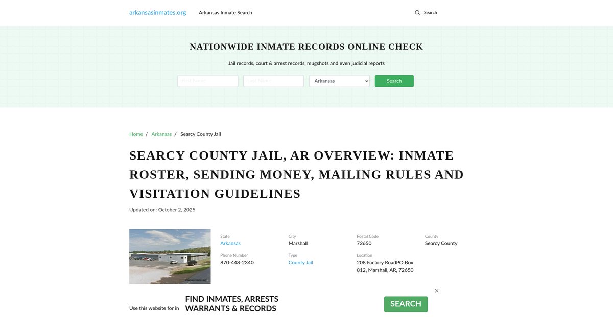 Preview of arkansasinmates.org