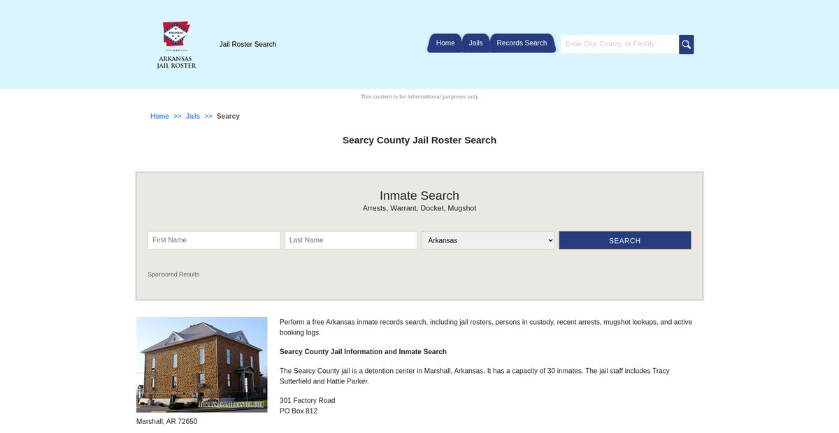 Preview of arkansasjailroster.com