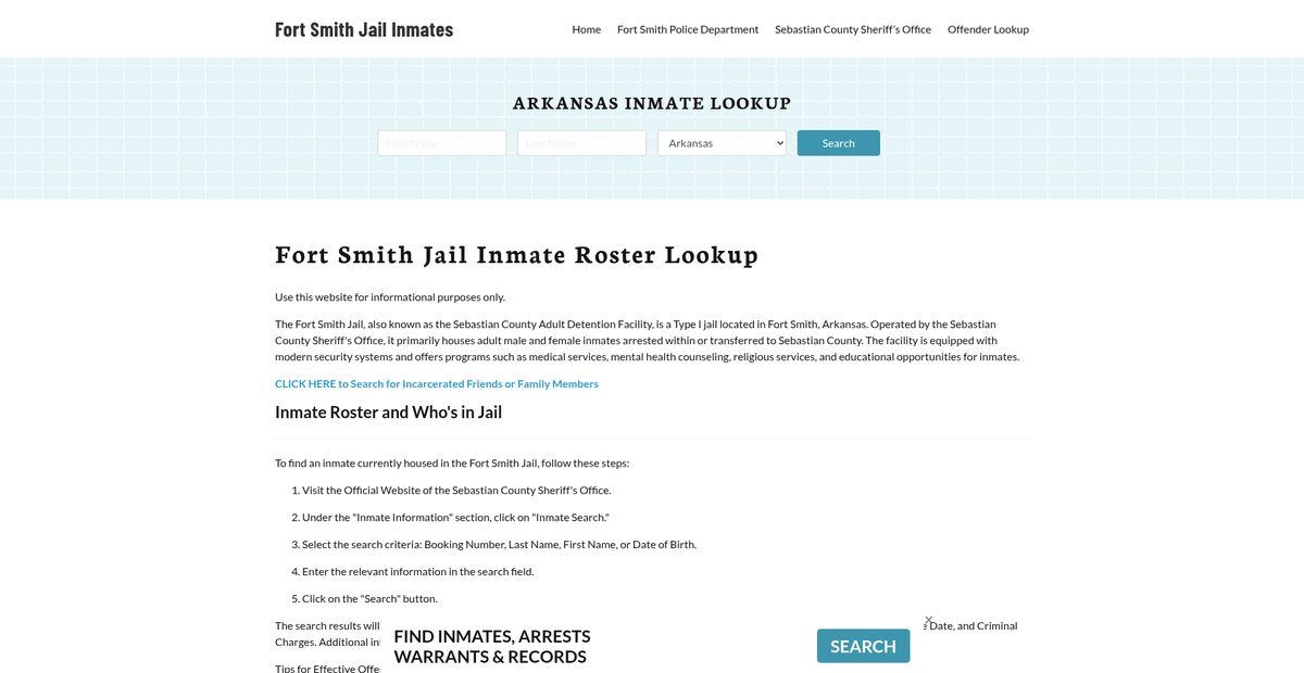 Preview of fortsmithjail.org