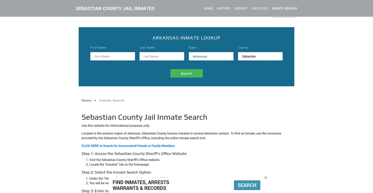 Preview of sebastianjailroster.org