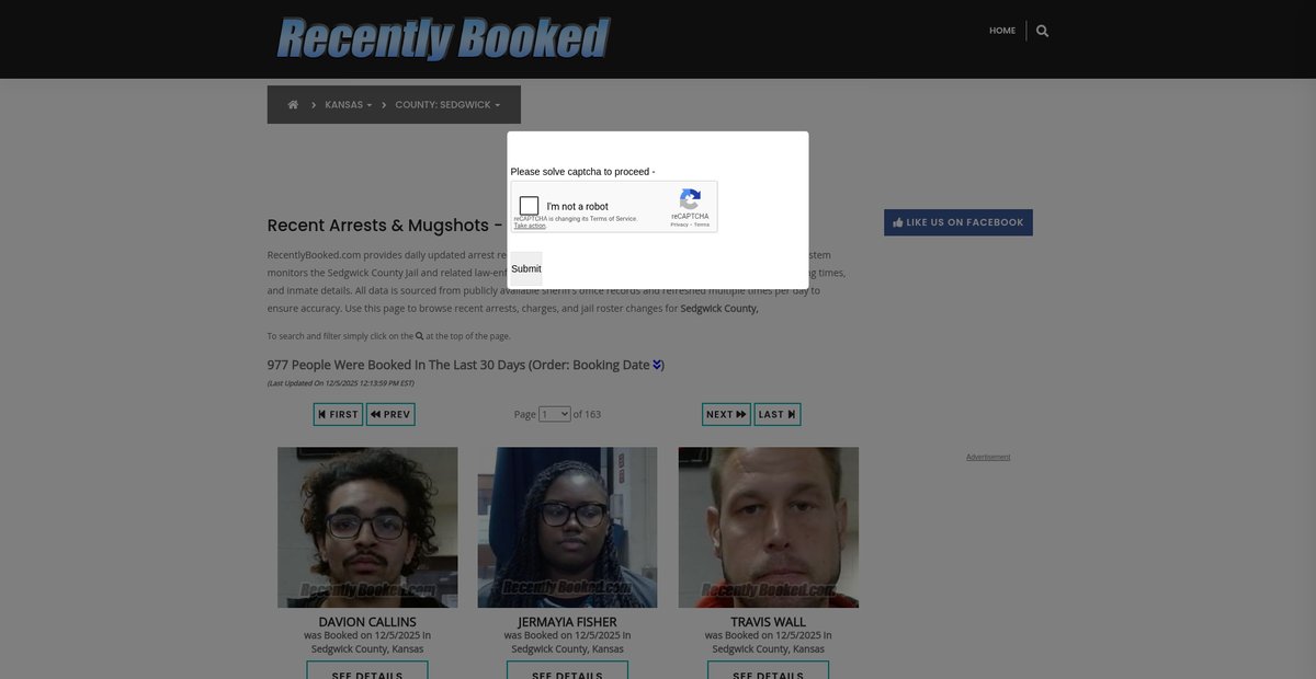 Preview of recentlybooked.com
