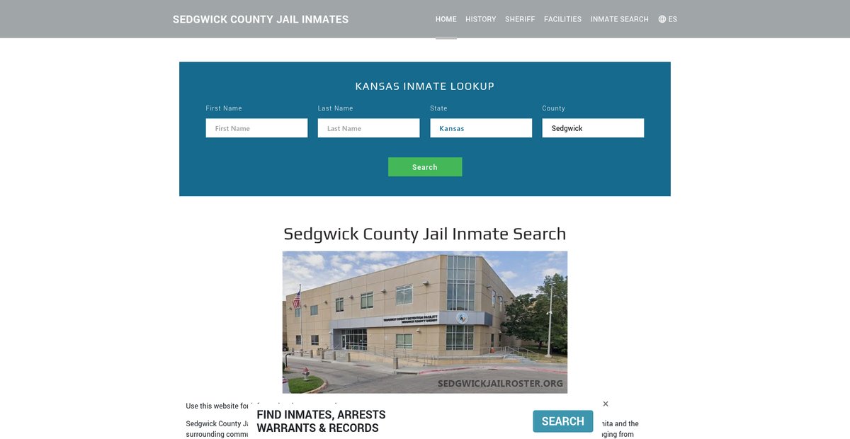 Preview of sedgwickjailroster.org