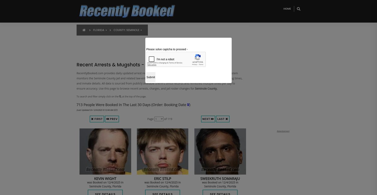 Preview of recentlybooked.com