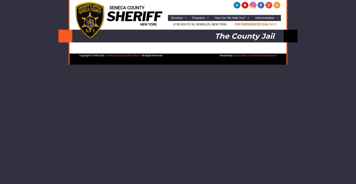 Preview of sheriff.senecacountyny.gov