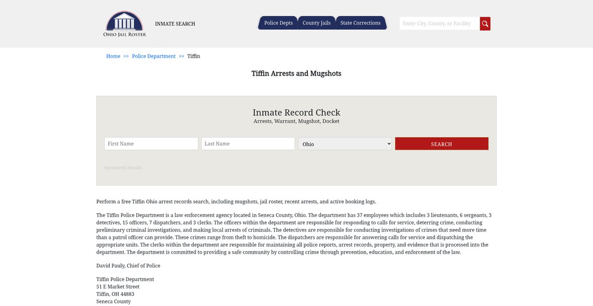 Preview of ohiojailroster.com