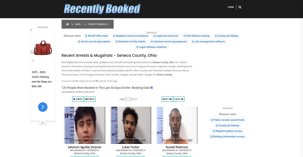 Preview of recentlybooked.com