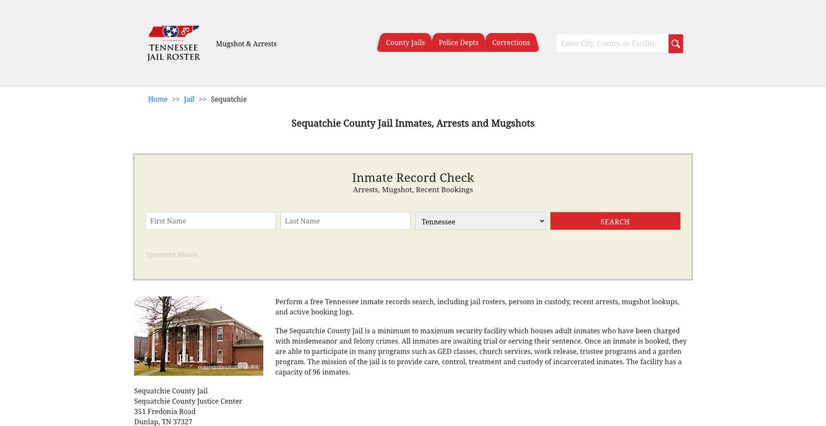 Preview of tennesseejailroster.com