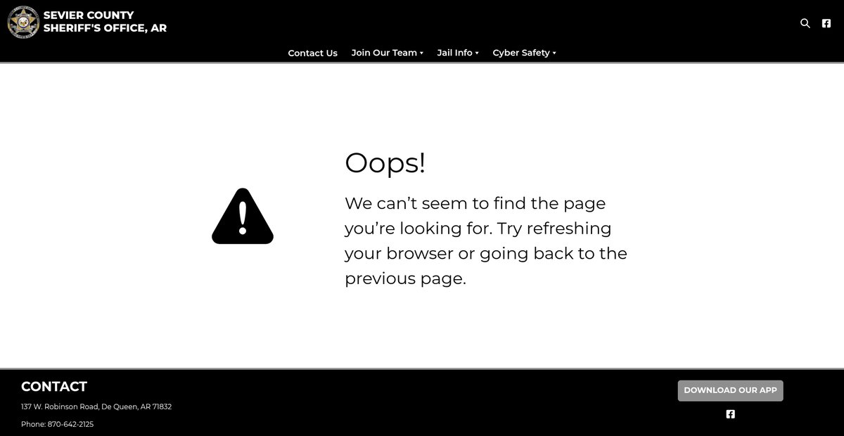 Preview of seviersheriffar.org