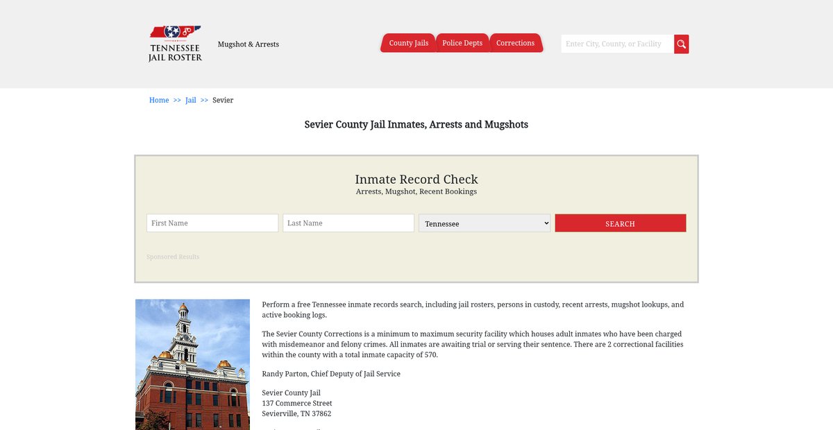 Preview of tennesseejailroster.com