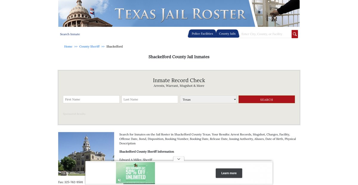 Preview of texasjailroster.com