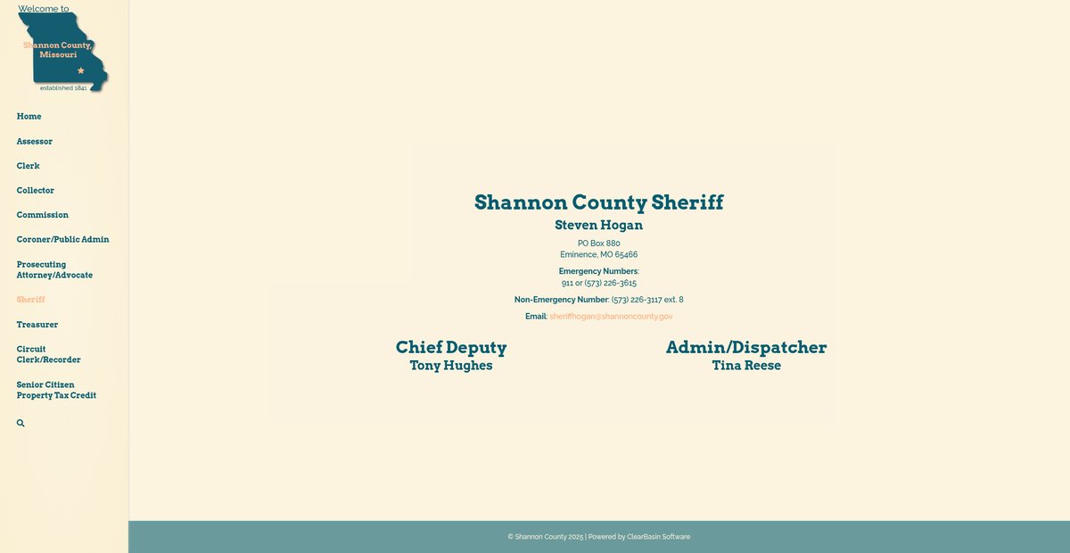 Preview of shannon-county.com