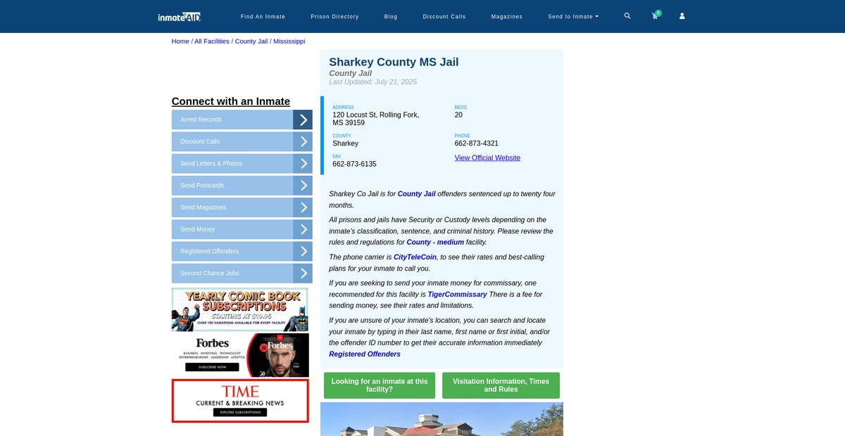 Preview of inmateaid.com