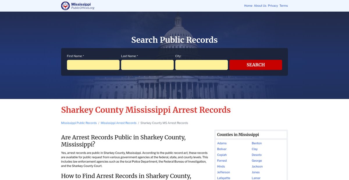Preview of mississippi.publicoffices.org