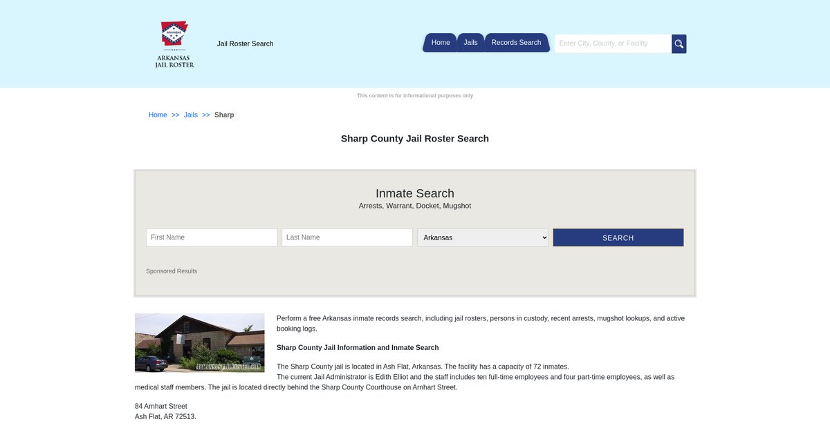 Preview of arkansasjailroster.com