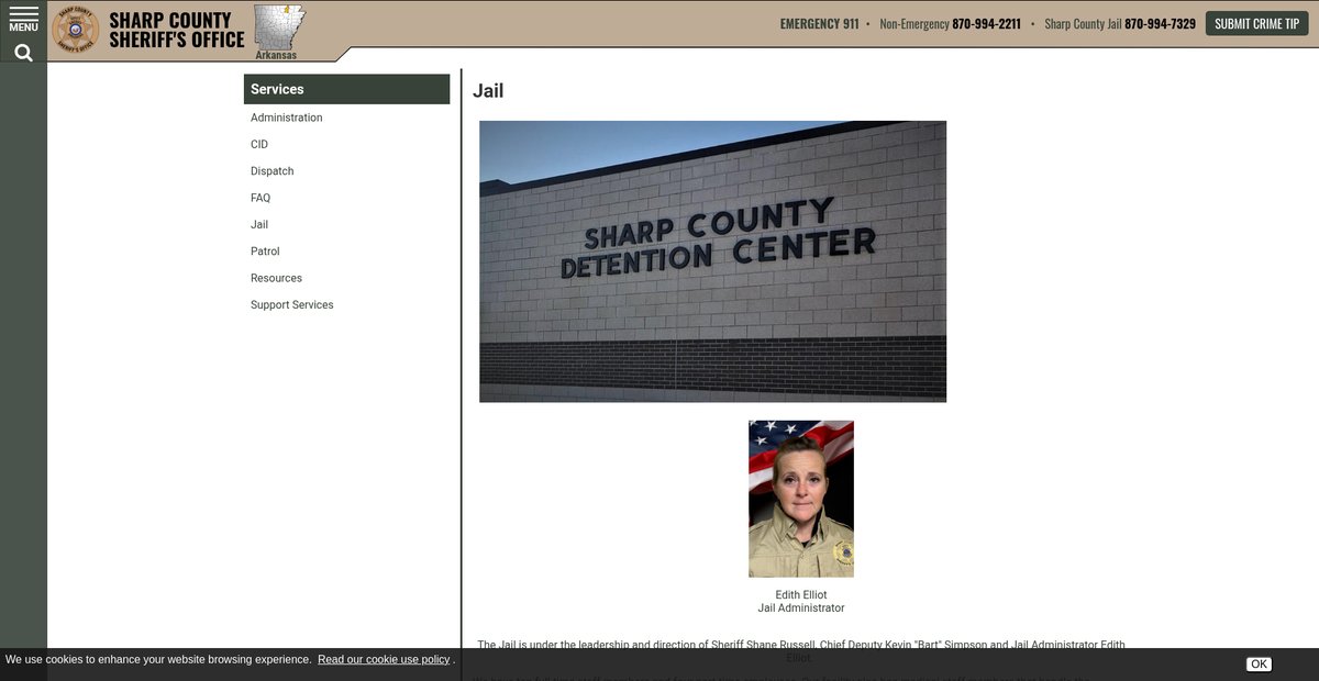 Preview of sharpcountysheriff.com