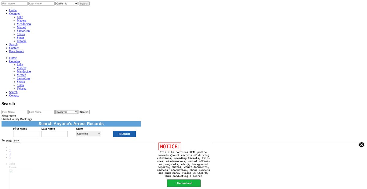 Preview of california.arrests.org