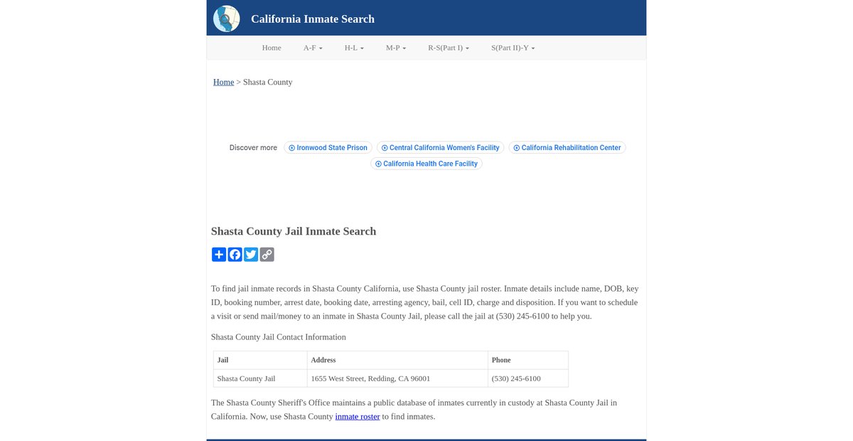 Preview of inmatesearchca.org
