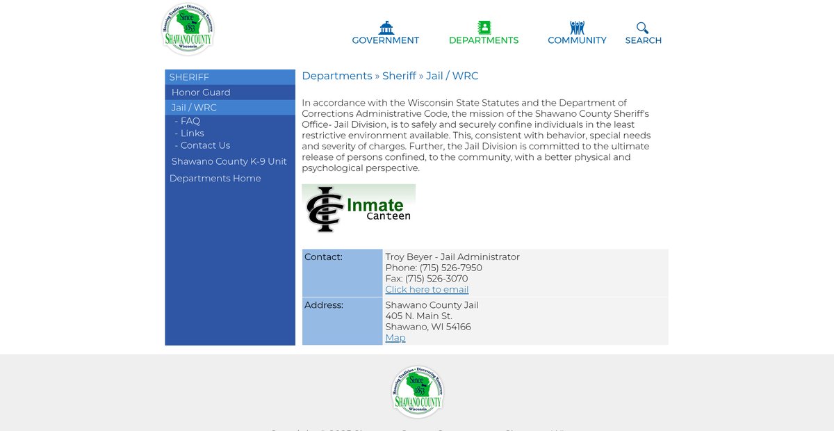 Preview of co.shawano.wi.us
