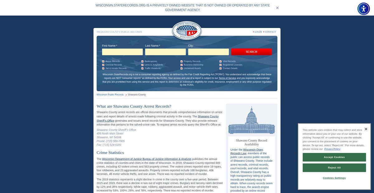 Preview of wisconsin.staterecords.org