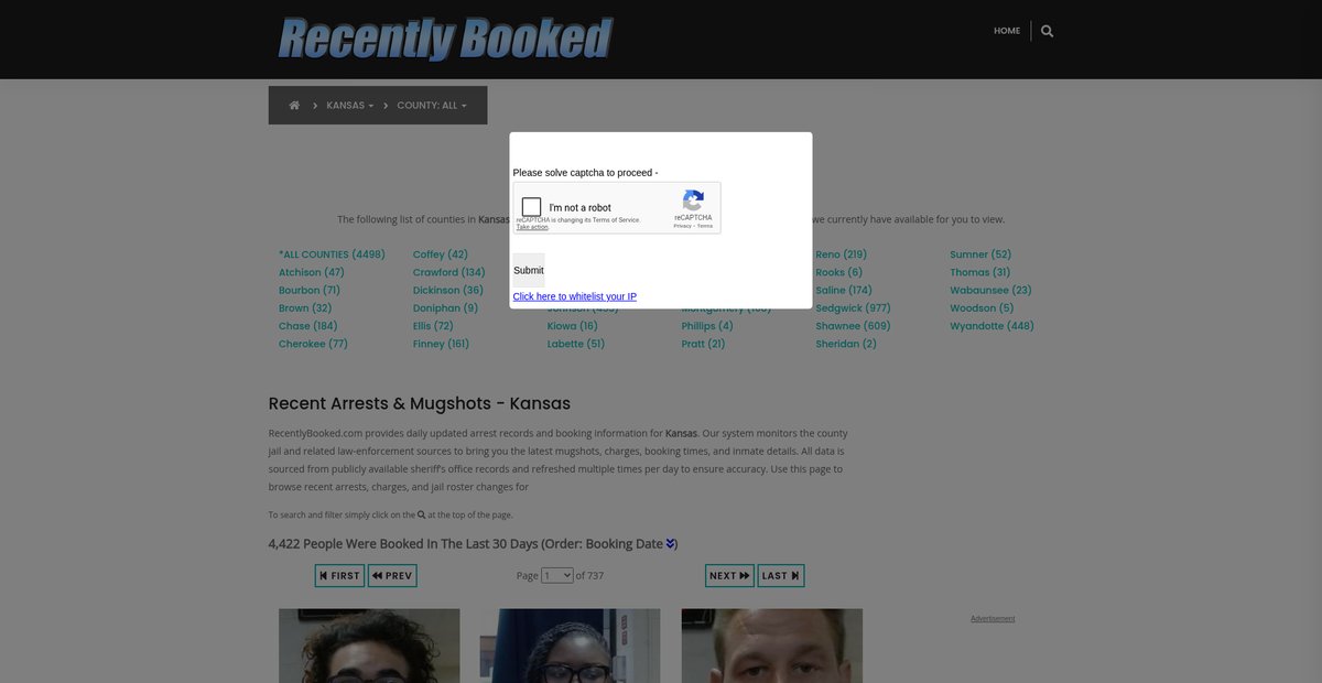 Preview of recentlybooked.com