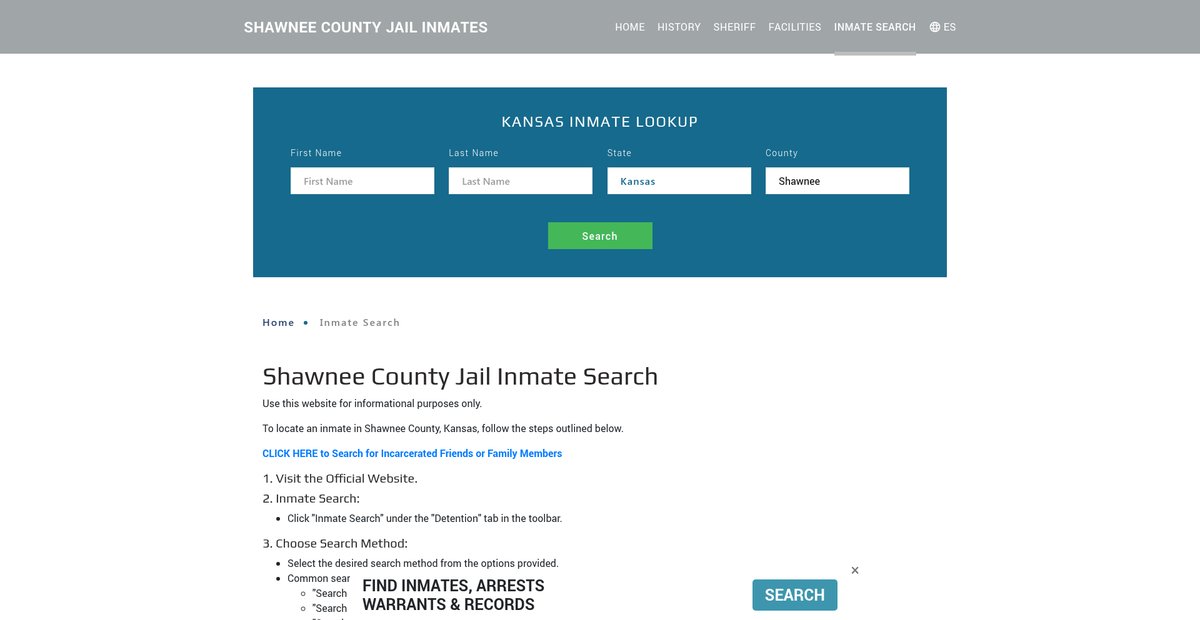 Preview of shawneejailroster.org