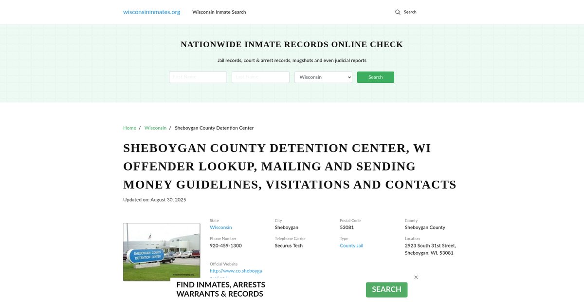 Preview of wisconsininmates.org