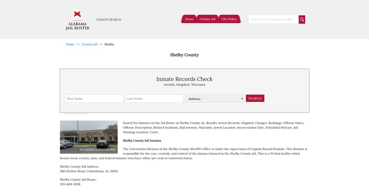 Preview of alabamajailroster.com