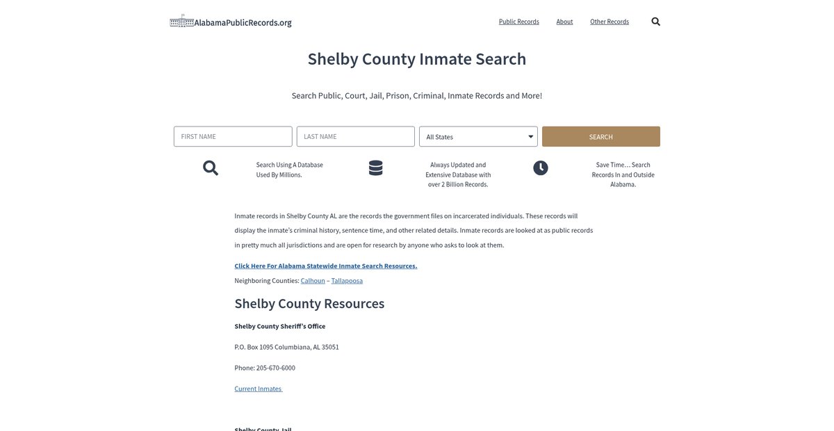 Preview of alabamapublicrecords.org