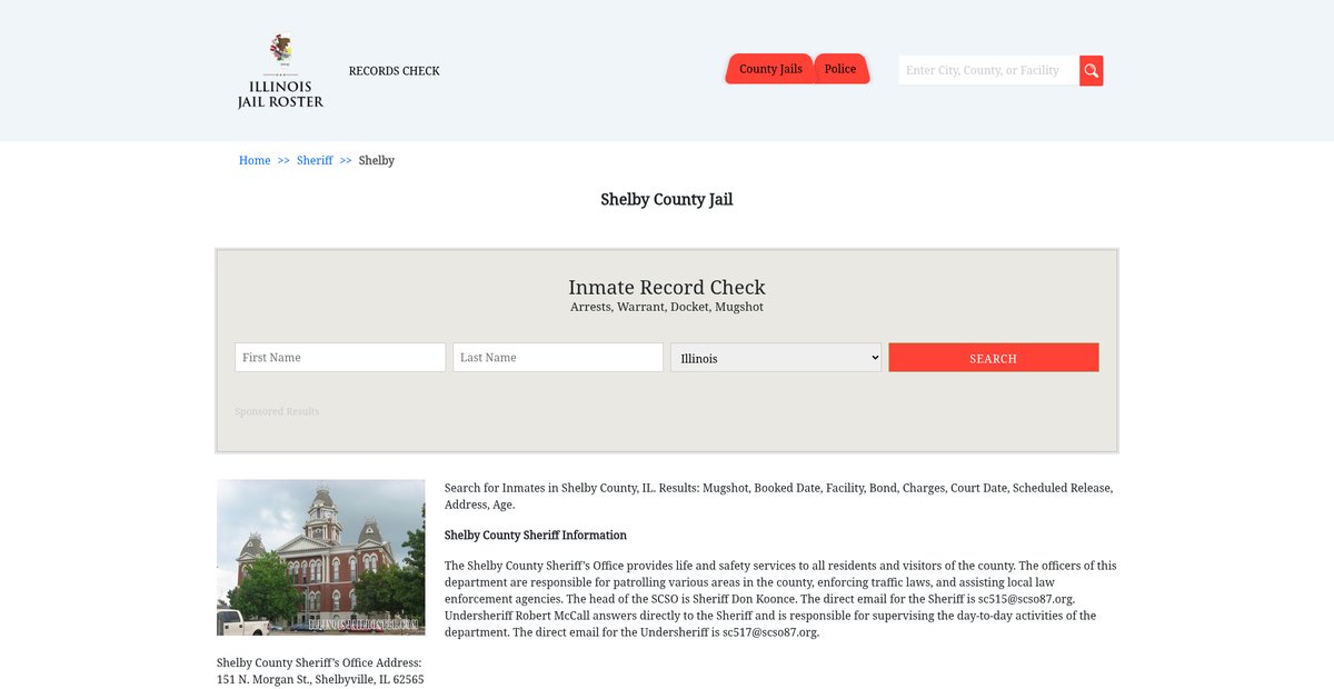 Preview of illinoisjailroster.com