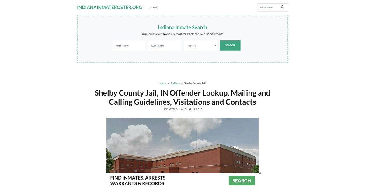 Preview of indianainmateroster.org