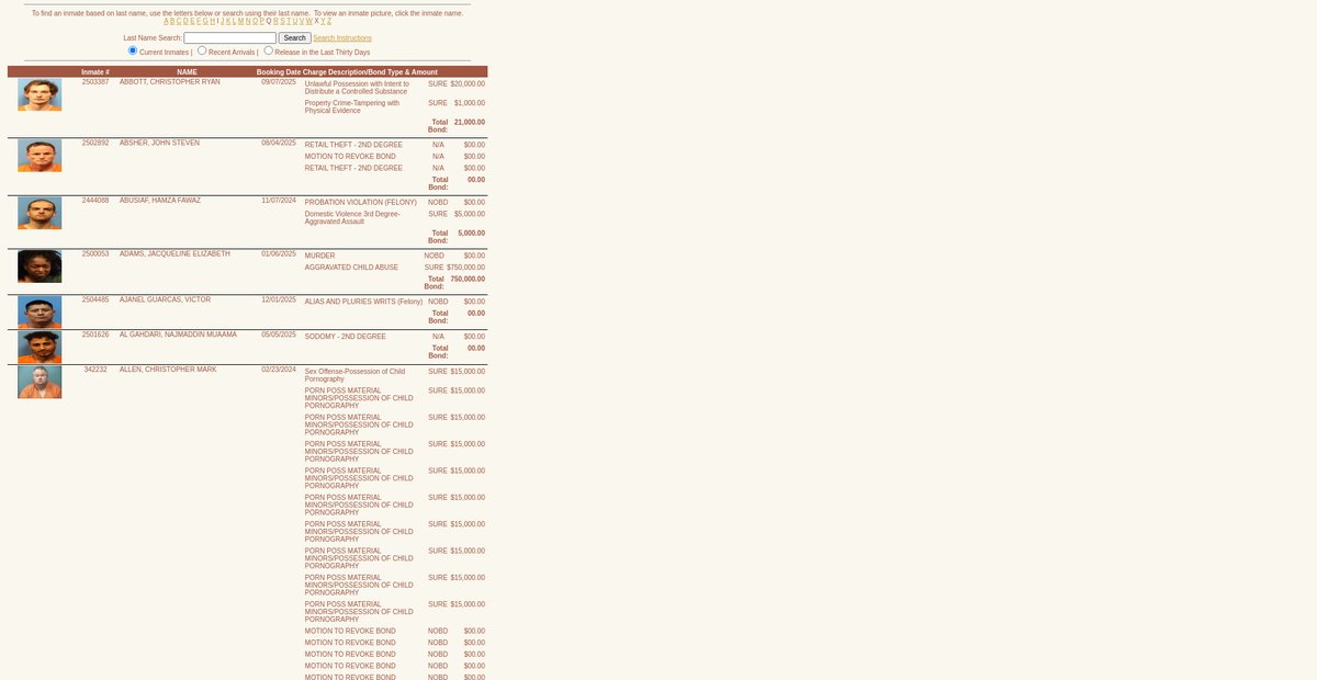 Preview of inmatelisting.shelbyal.com