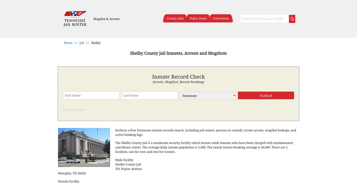 Preview of tennesseejailroster.com