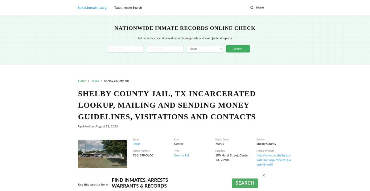 Preview of texasinmates.org