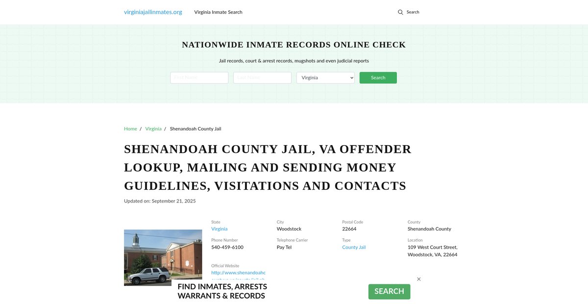 Preview of virginiajailinmates.org