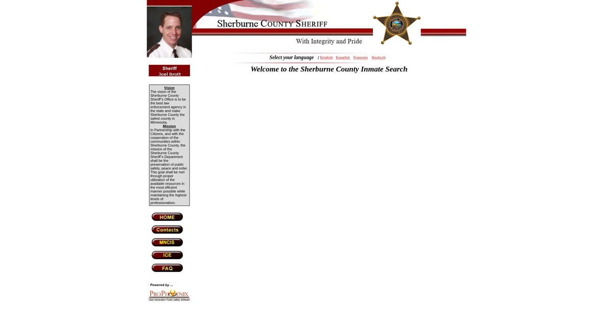 Preview of inmatelocatorext.co.sherburne.mn.us