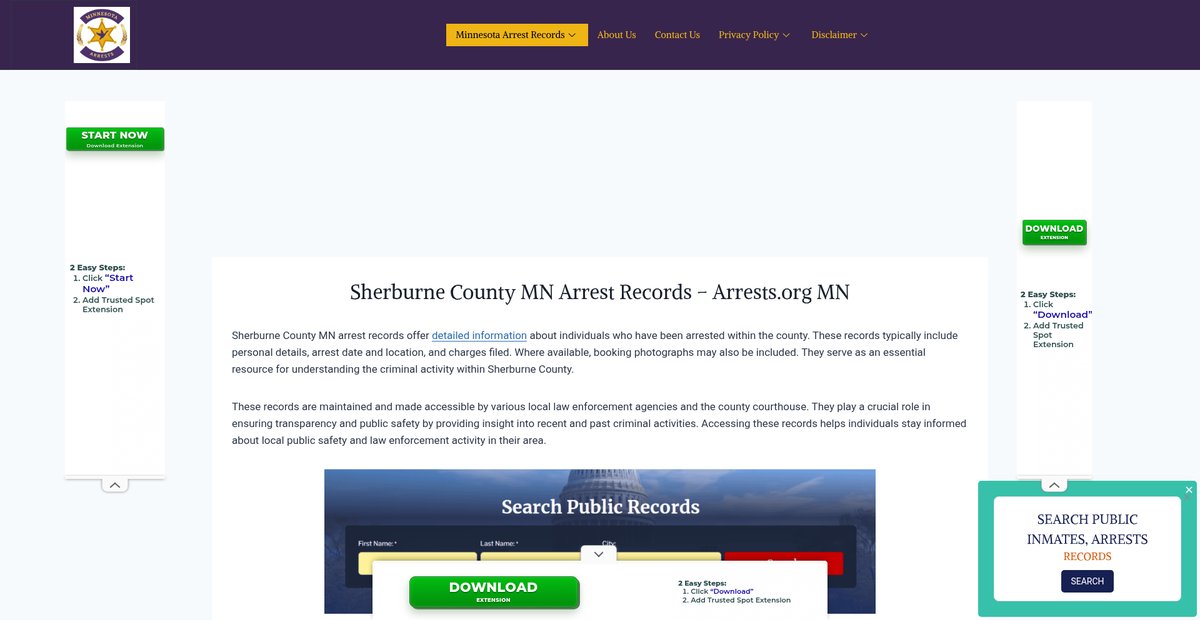 Preview of mn-arrests.org